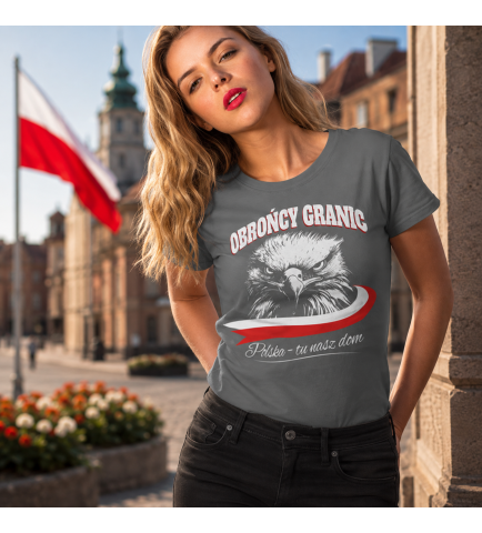KOSZULKA DAMSKA PATRIOTYCZNI POLSKA TU NASZ DOM